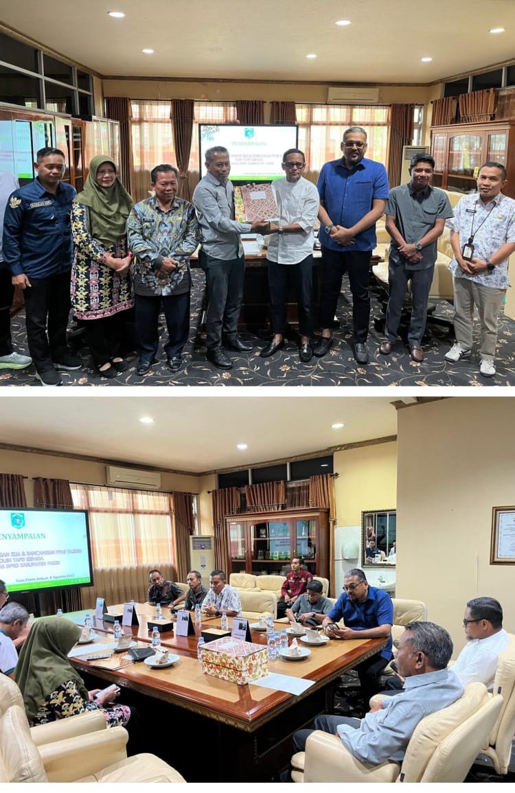 Rancangan KUA &  PPAS APBD TA 2026 Disampaikan ke DPRD Paser