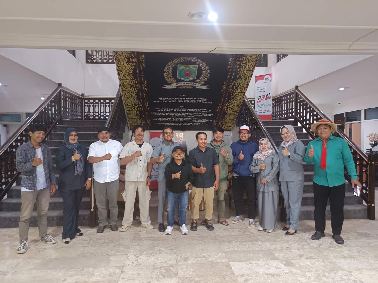 Pelaku Konten Kreator Paser Silaturahmi ke DPRD Paser