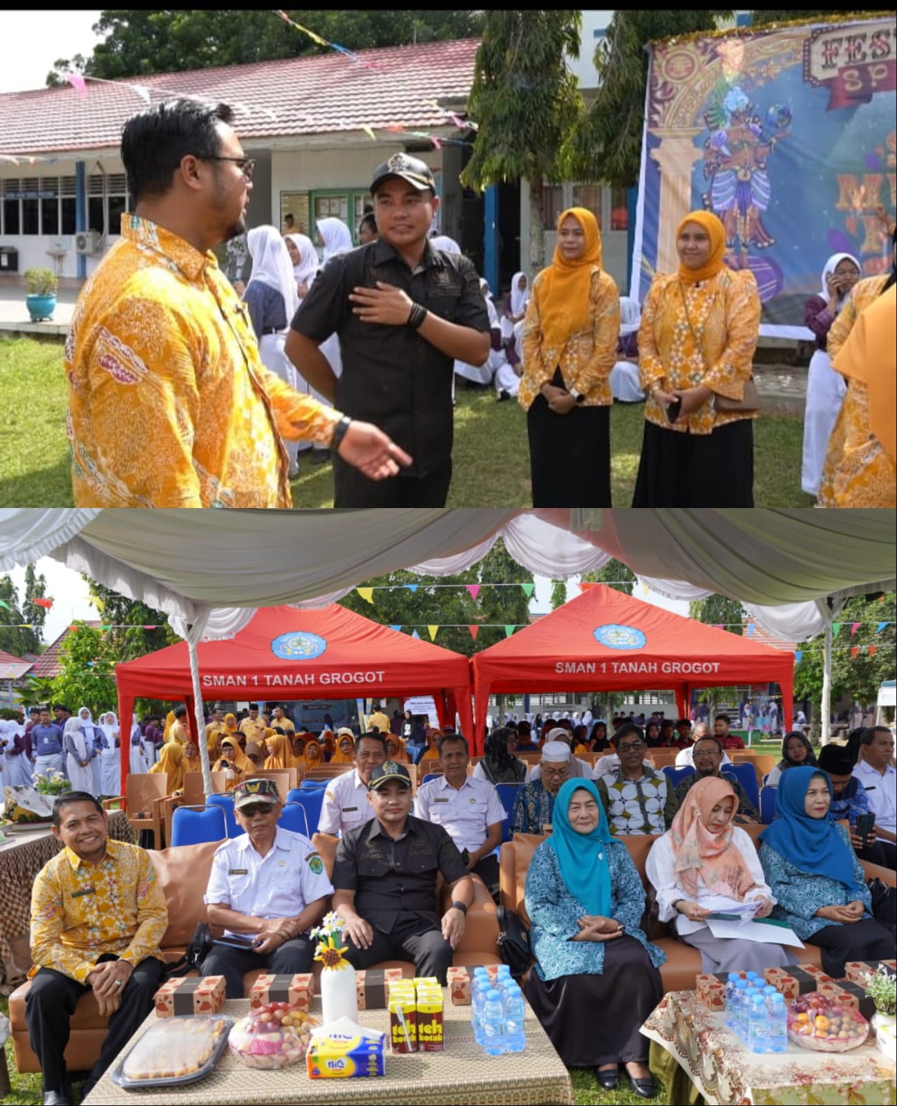 Edwin Hadiri Hut SMAN I Tanah Grogot